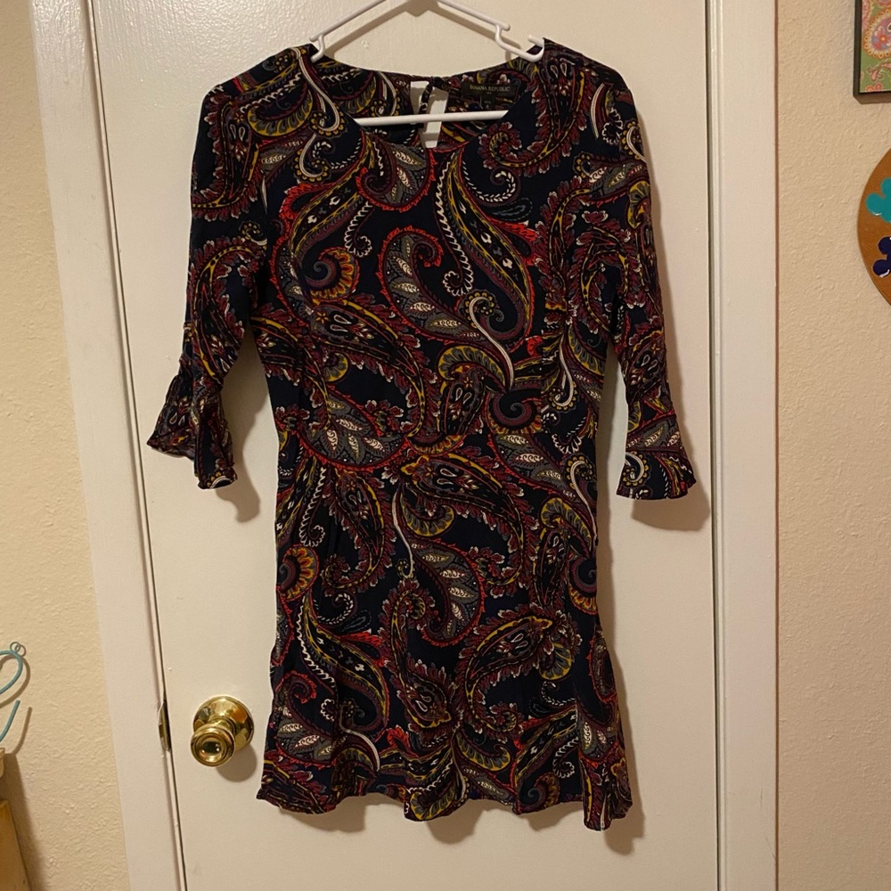 Banana Republic Paisley Print Dress - 6 Petite